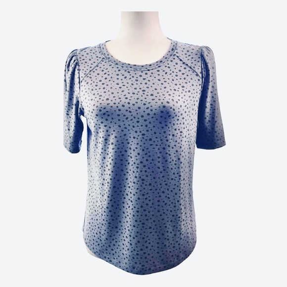 Democracy: Grey Animal Print Blouse. - Picture 2 of 11